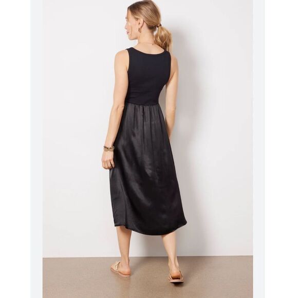 Michael Stars Bridgette Mixed Media Tank Midi Dress New! - Picture 2 of 14